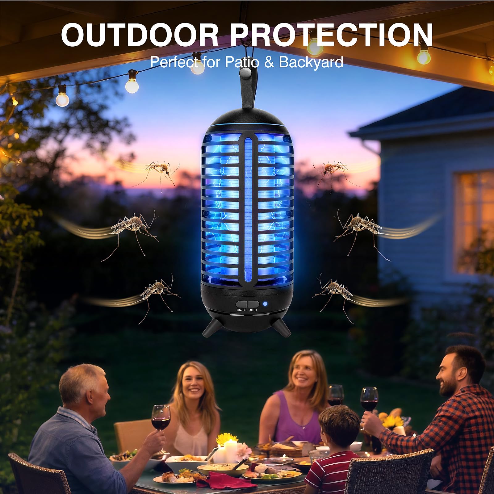 JUSENWDSL primer plano del tubo LED UV que atrae mosquitos eficazmente