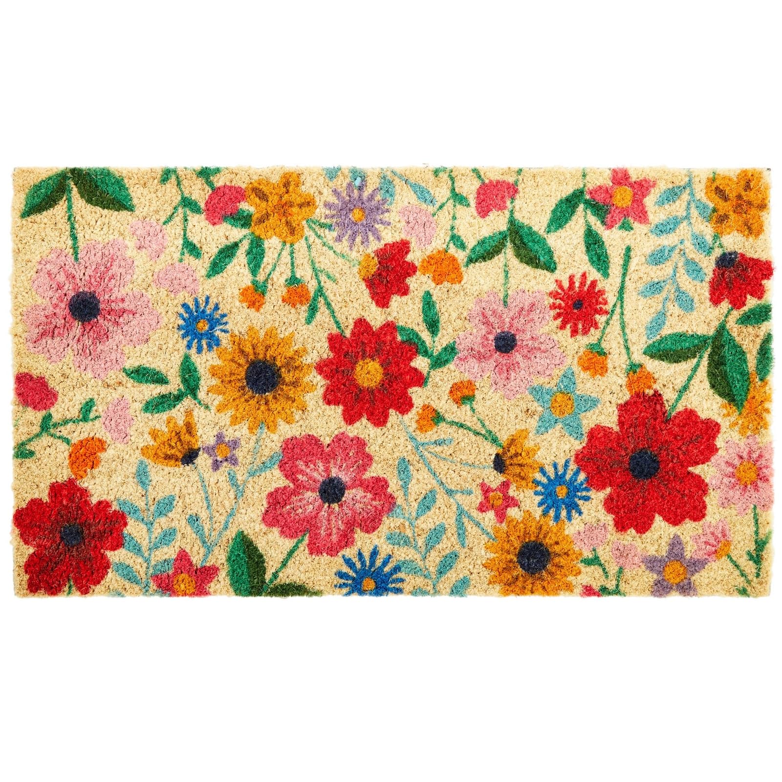 Juvale felpudo frontal con diseño floral que da bienvenida elegante