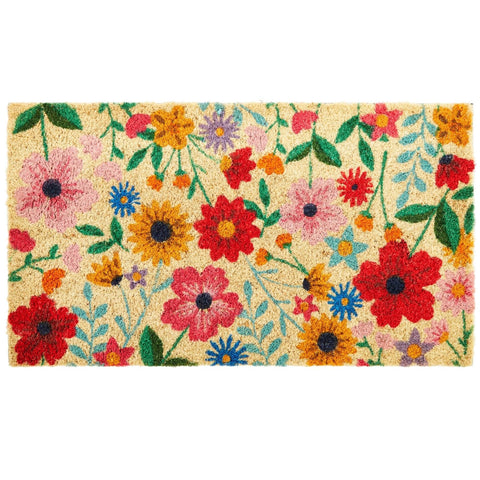 Juvale felpudo frontal con diseño floral que da bienvenida elegante