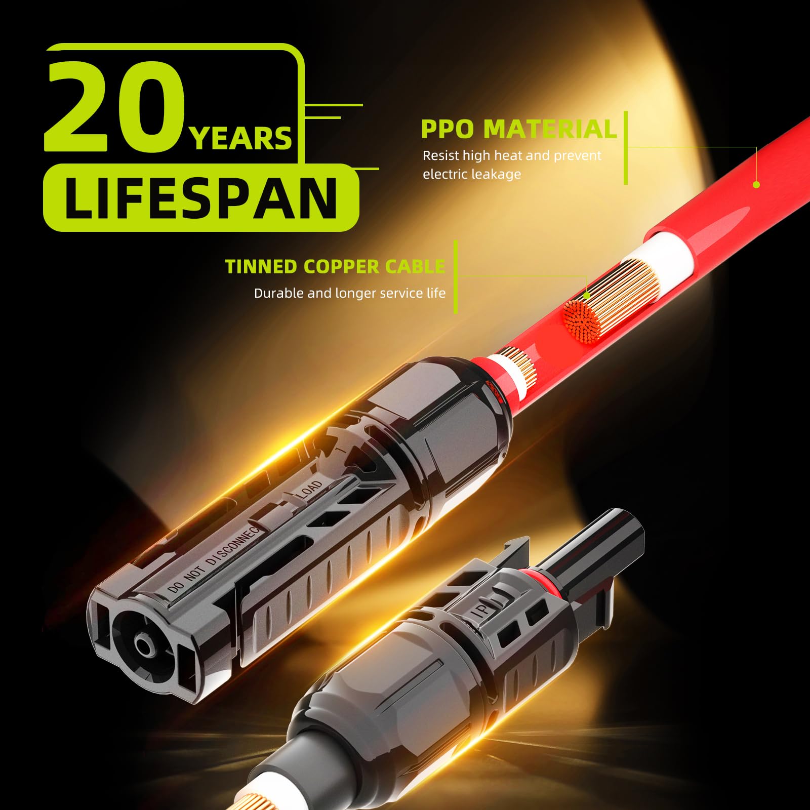 JXMXRPV cable extensión 3.3 ft para mayor alcance y flexibilidad en instalación