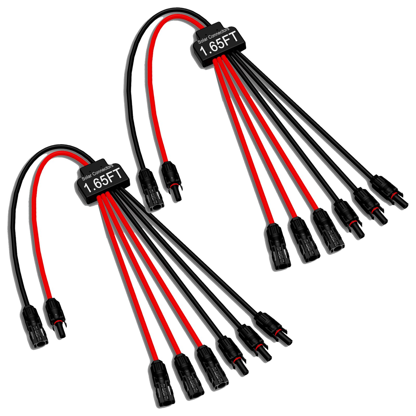 JXMXRPV conector en Y frontal mostrando conexiones seguras