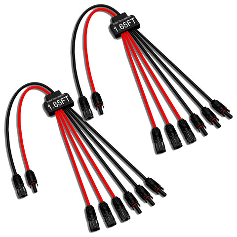 JXMXRPV conector en Y frontal mostrando conexiones seguras
