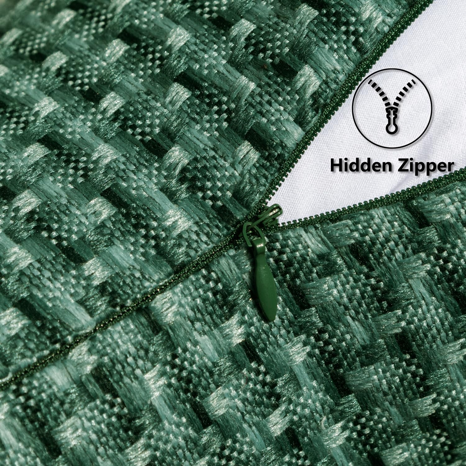 K KEVIN TEXTILE cremallera invisible, acceso cómodo y discreto