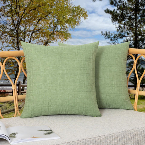 K KEVIN TEXTILE funda frontal verde salvia, acabado resistente y elegante