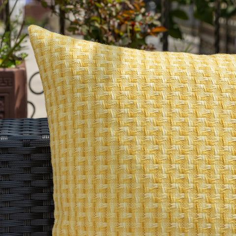 K KEVIN TEXTILE fundas en sofá exterior color amarillo aporta frescura