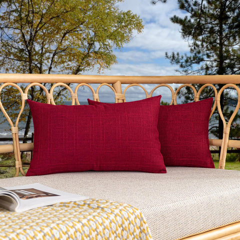 K KEVIN TEXTILE funda frontal roja protege y decora terraza
