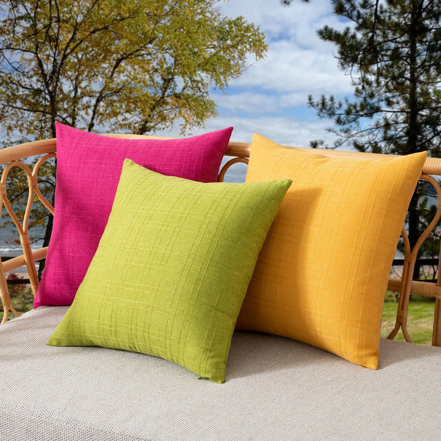 K KEVIN TEXTILE pack de dos fundas listo para usar en decoración exterior