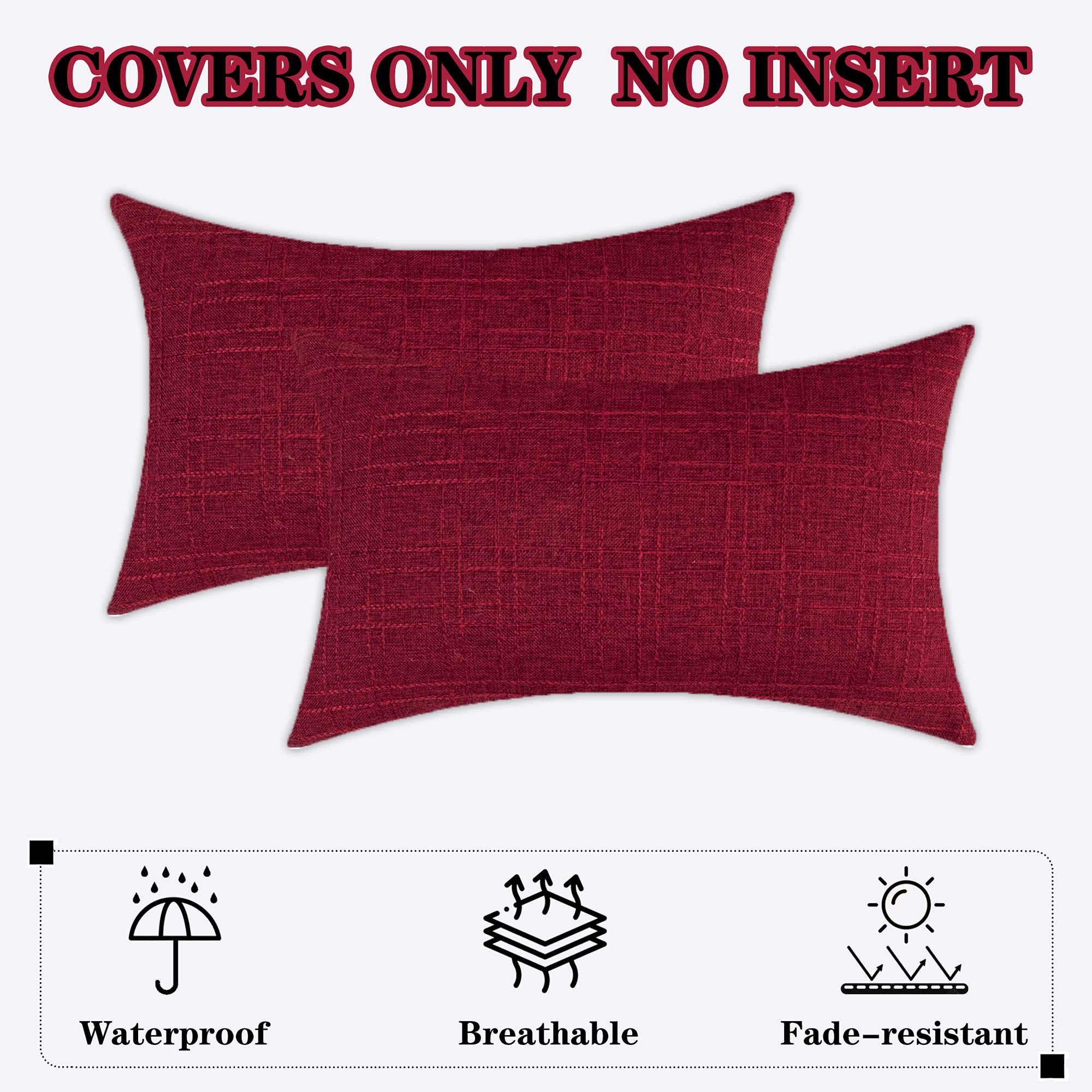 K KEVIN TEXTILE pack dos fundas rojo aporta color y protección al mobiliario