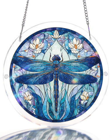KaayeeWood vista frontal del suncatcher mostrado en su empaque, listo para regalar