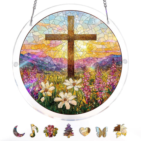 KaayeeWood vista frontal del empaque mostrando el suncatcher listo para regalo