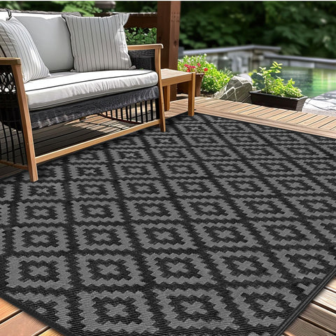 Kalafun alfombra frontal 4x6 ft, define espacios exteriores con estilo