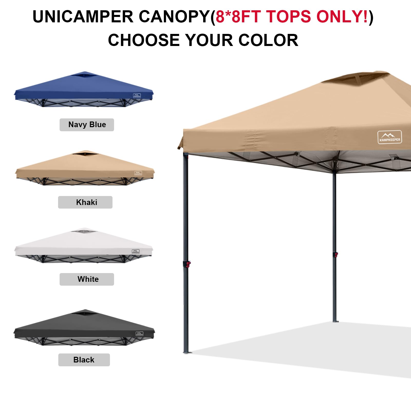 KAMPKEEPER correas y velcro para instalación rápida y segura