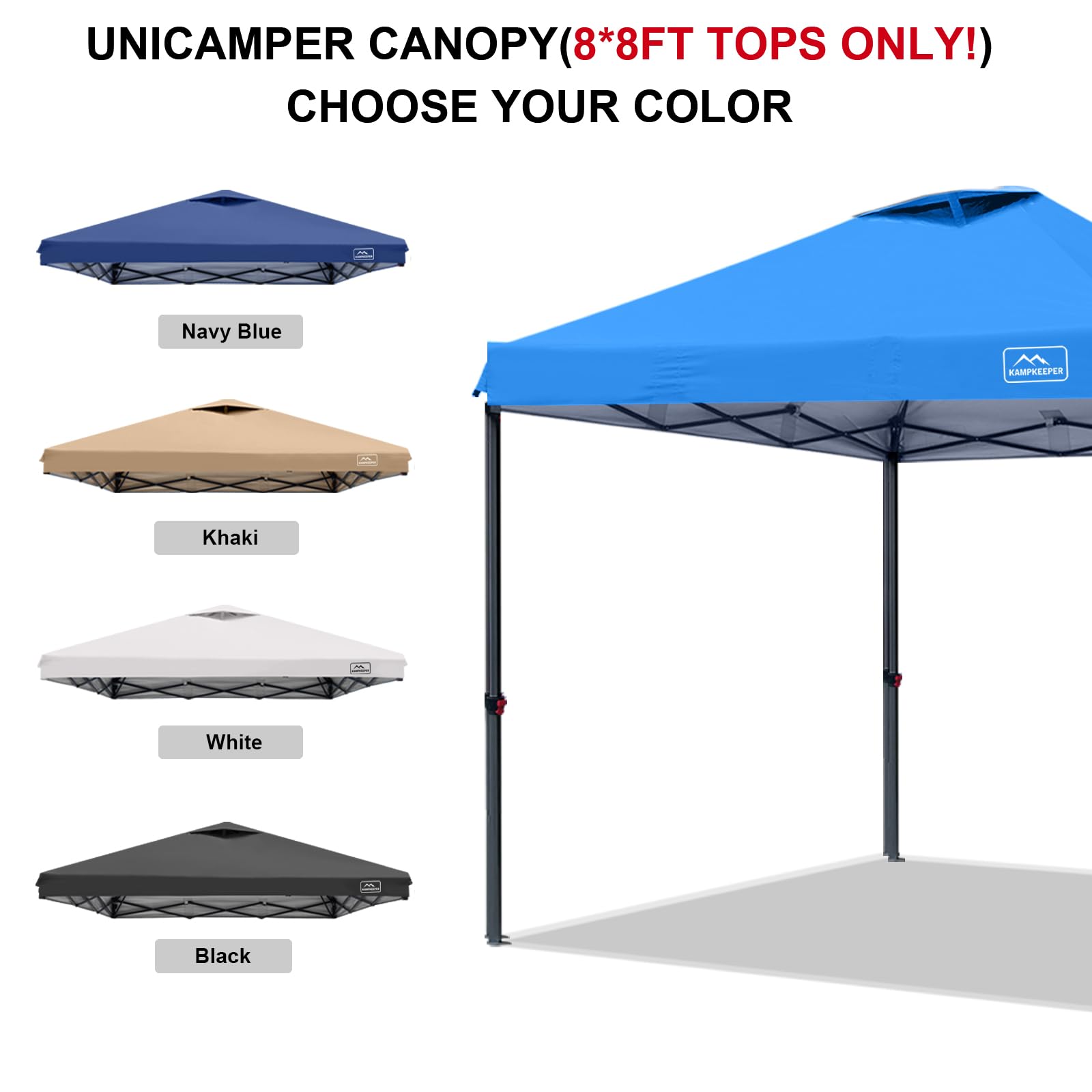 KAMPKEEPER cubierta en uso en feria, sombra y protección para puestos