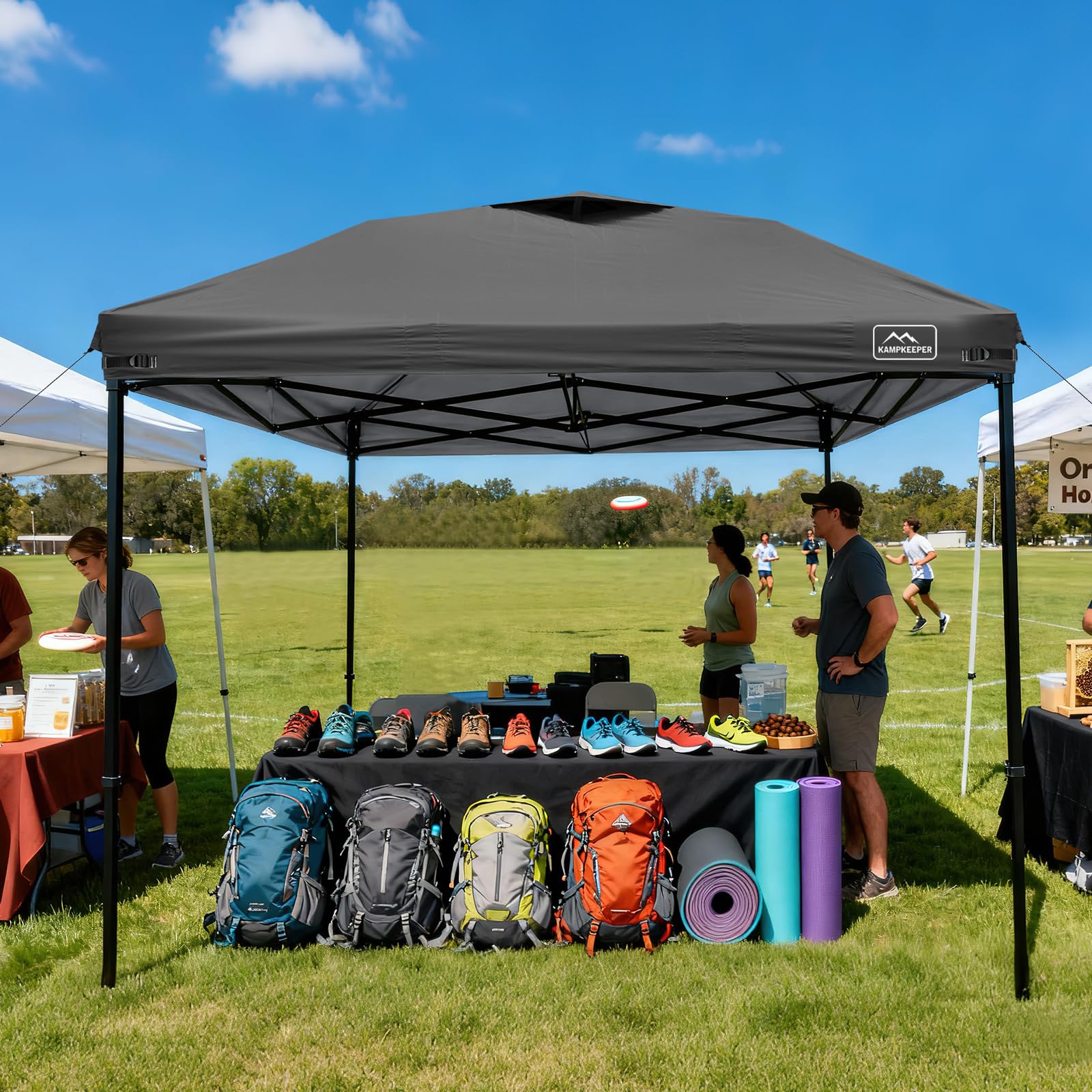 KAMPKEEPER esquinas con velcro y correas para ajuste firme y estable