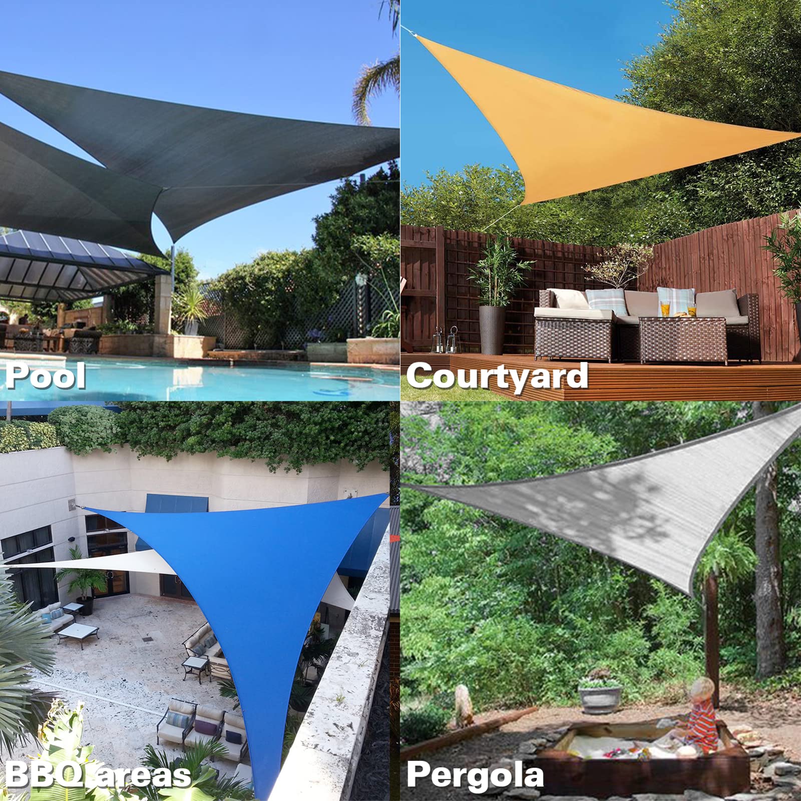 KANAGAWA estilo jardín y piscina proporcionando sombra elegante y práctica