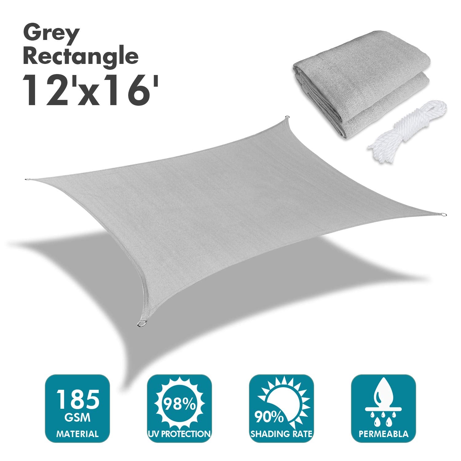 KANAGAWA detalle del tejido HDPE 185 GSM, resistencia y ventilación