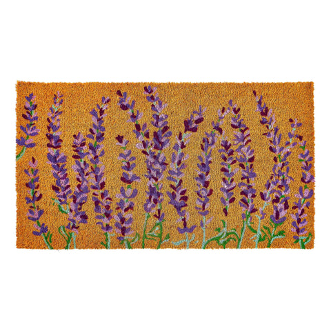 KANKUN felpudo frontal Lavanda Floral resistente y decorativo