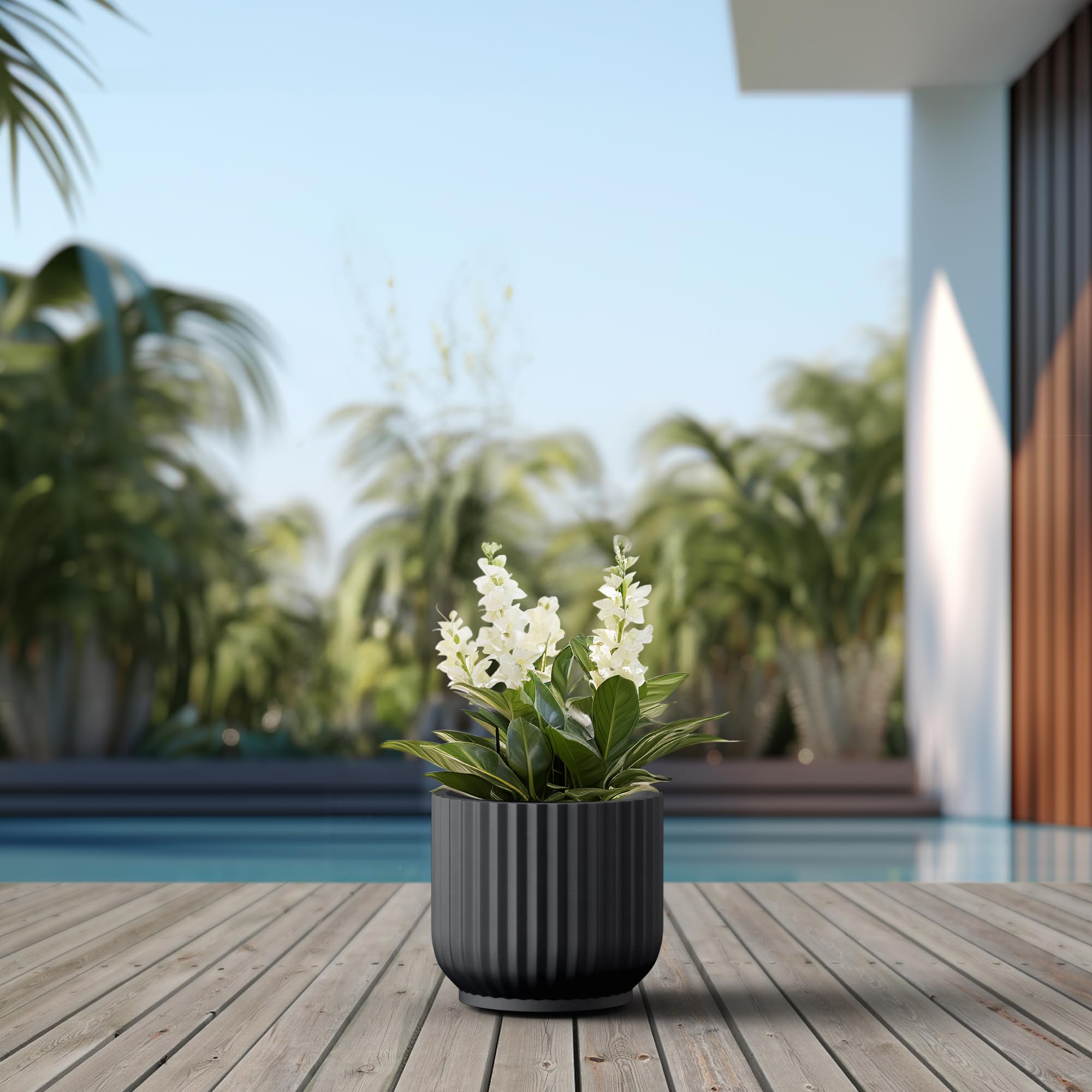 Kante en ambiente de patio realzando decoración exterior resistente