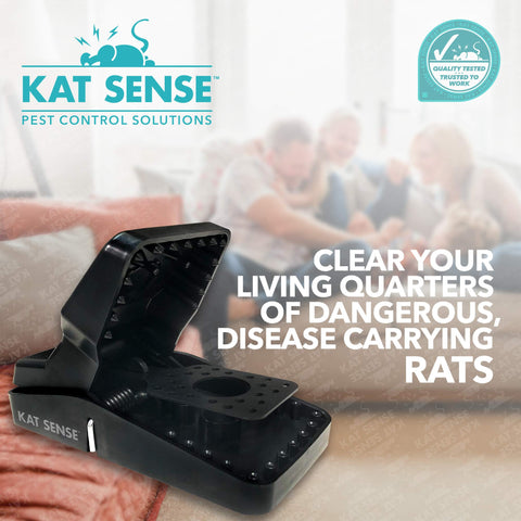 Kat Sense trampa instalada en interior protegiendo cocina y almacen sin químicos