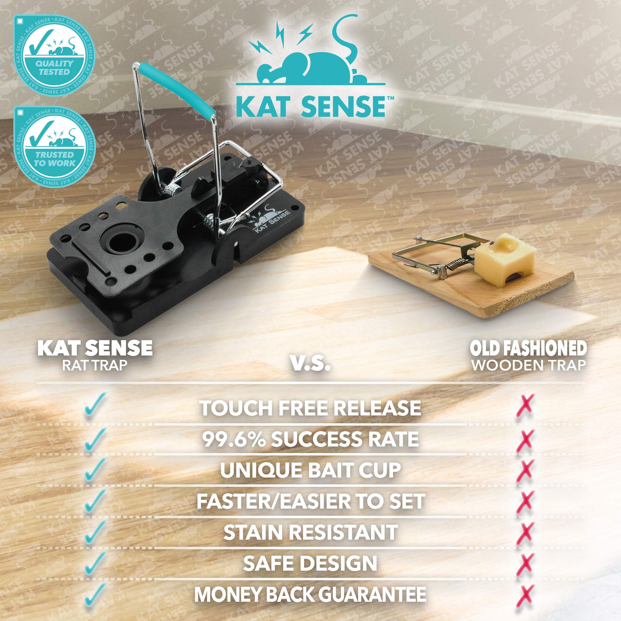 Kat Sense trampa colocada en ático, captura discreta y eficaz