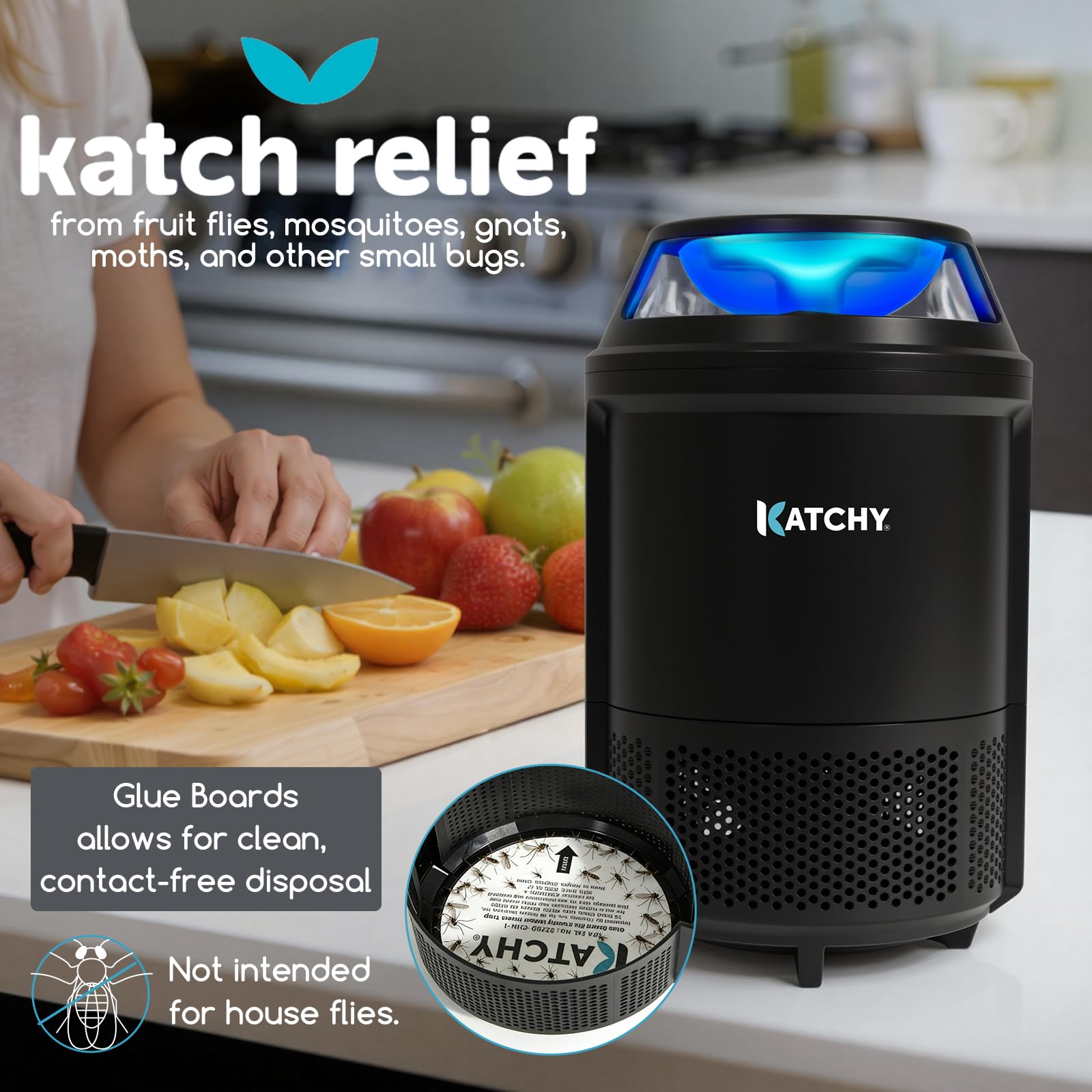 KATCHY lámparas UV visibles que atraen insectos de forma específica