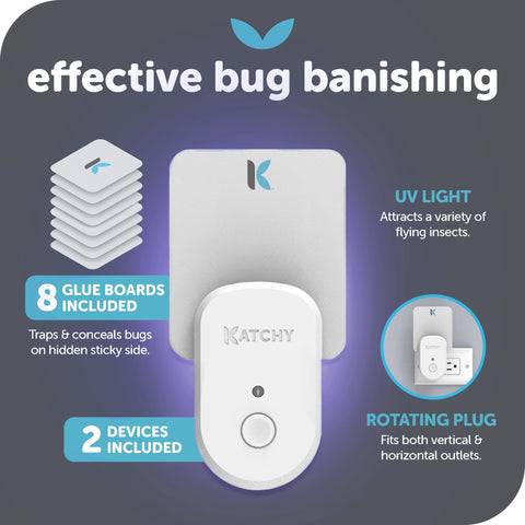 KATCHY placa adhesiva removible lista para capturar insectos sin tocar