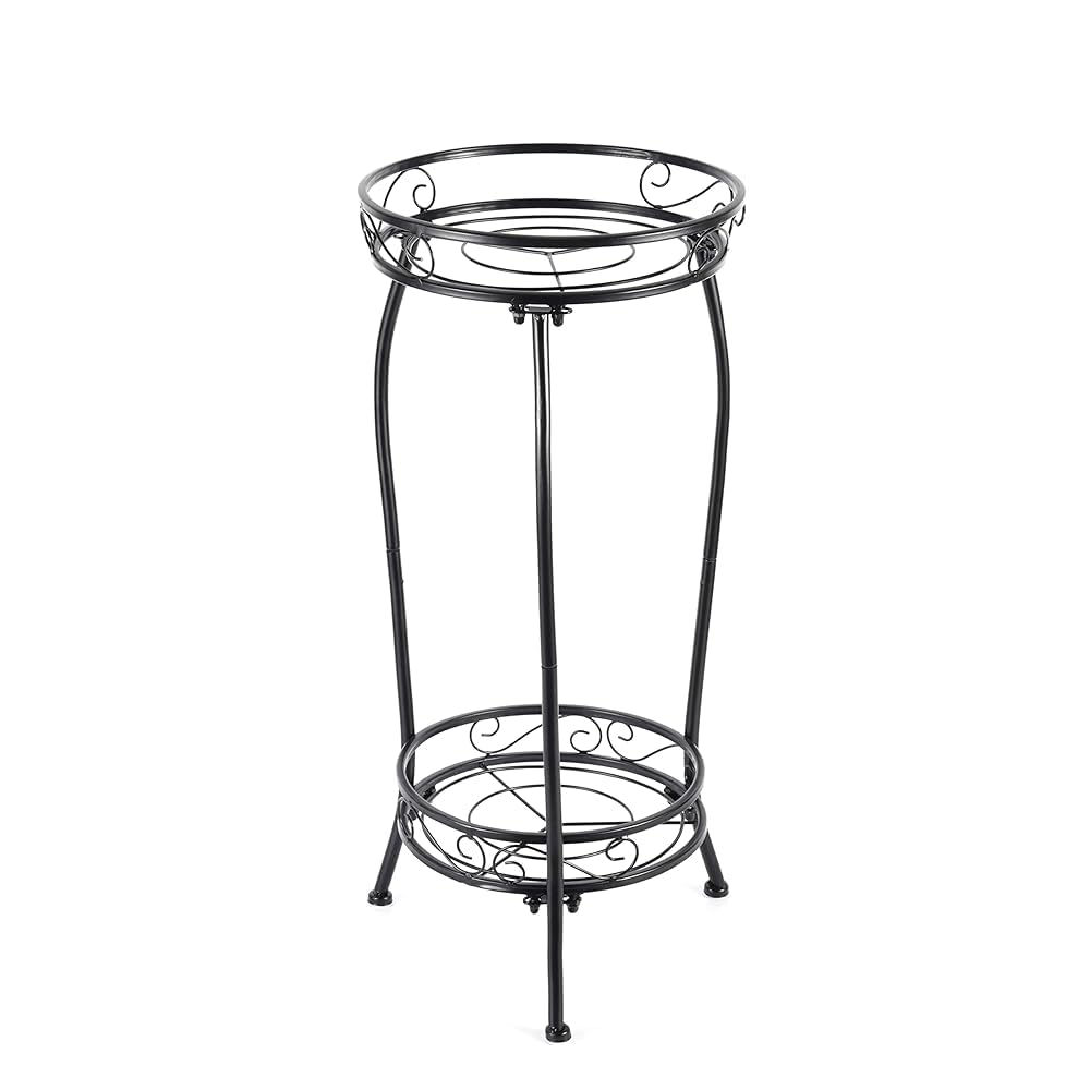 Kavlium soporte frontal negro mostrando diseño estable y elegante
