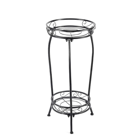 Kavlium soporte frontal negro mostrando diseño estable y elegante