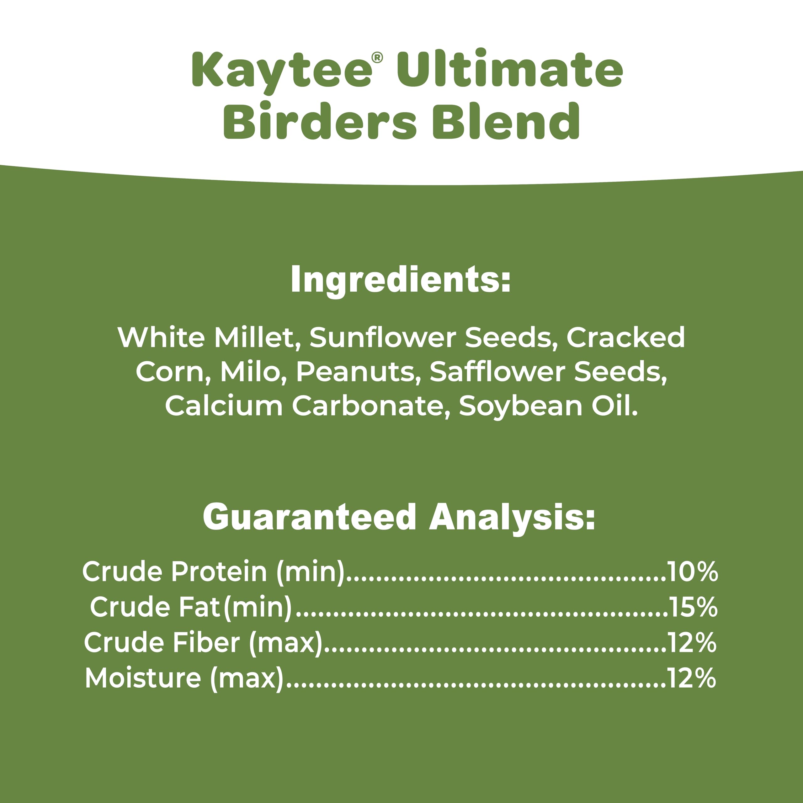 Kaytee jardín con aves comiendo, favorece observación y biodiversidad