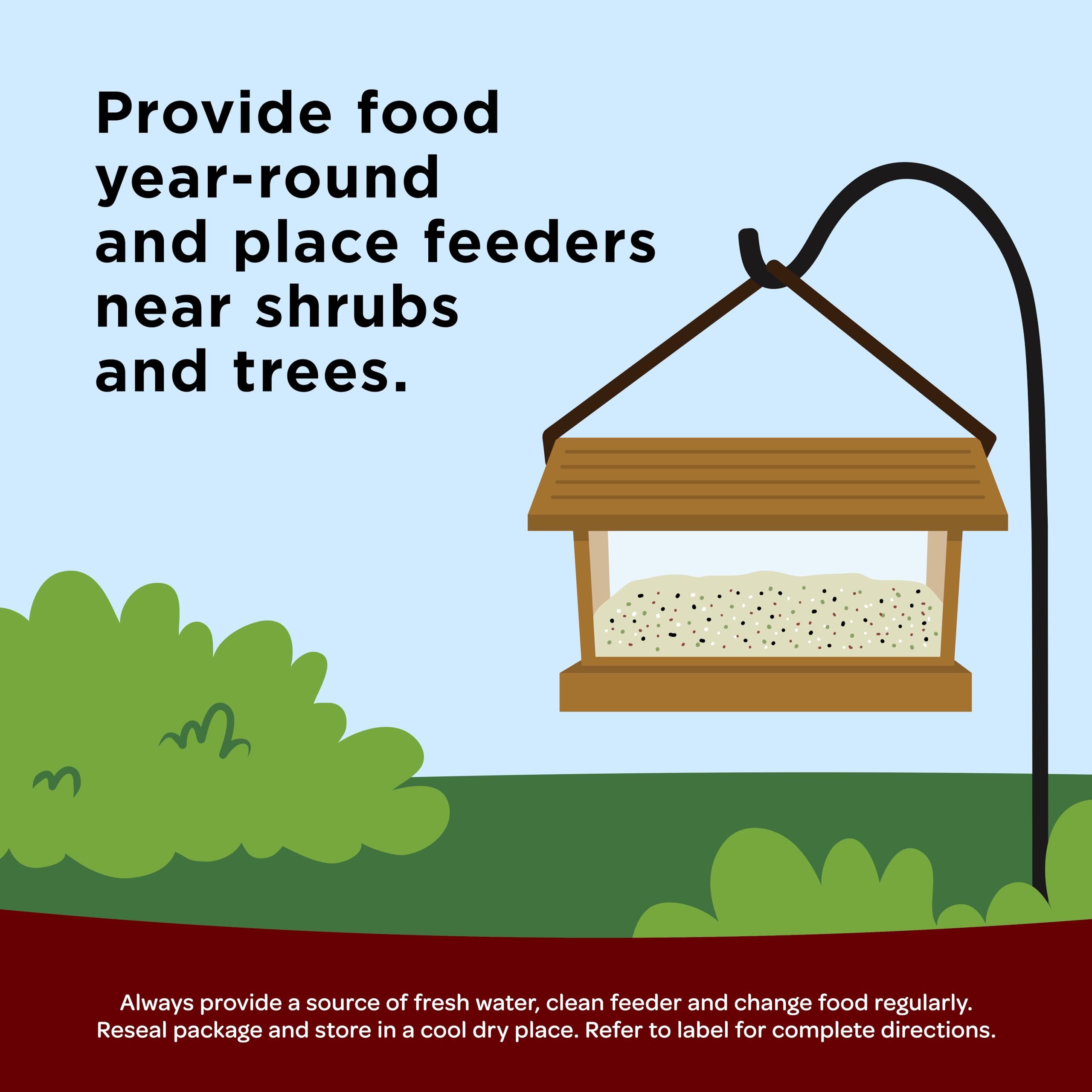 Kaytee etiqueta informativa con ingredientes y beneficios para aves