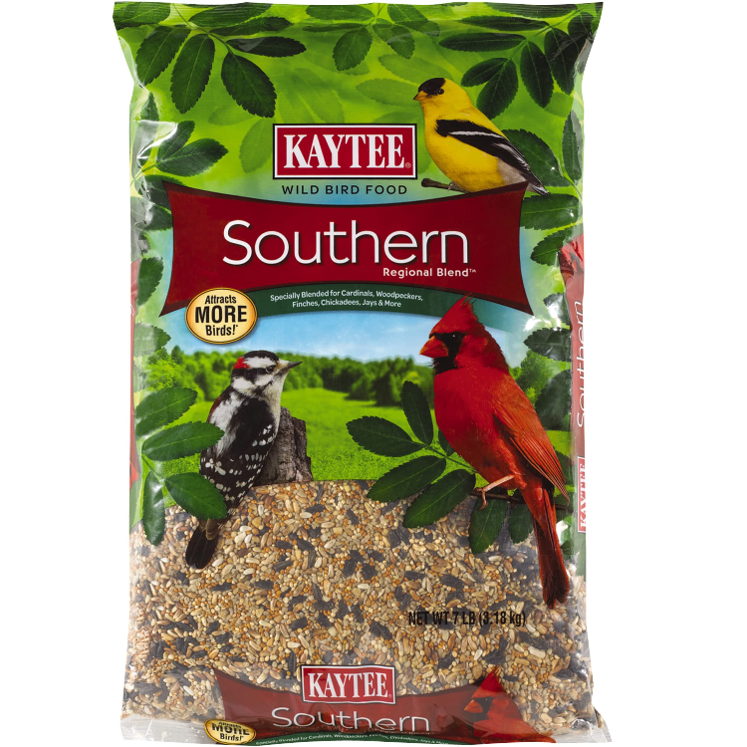 Kaytee bolsa frontal mostrando diseño y tamaño, atrae más aves