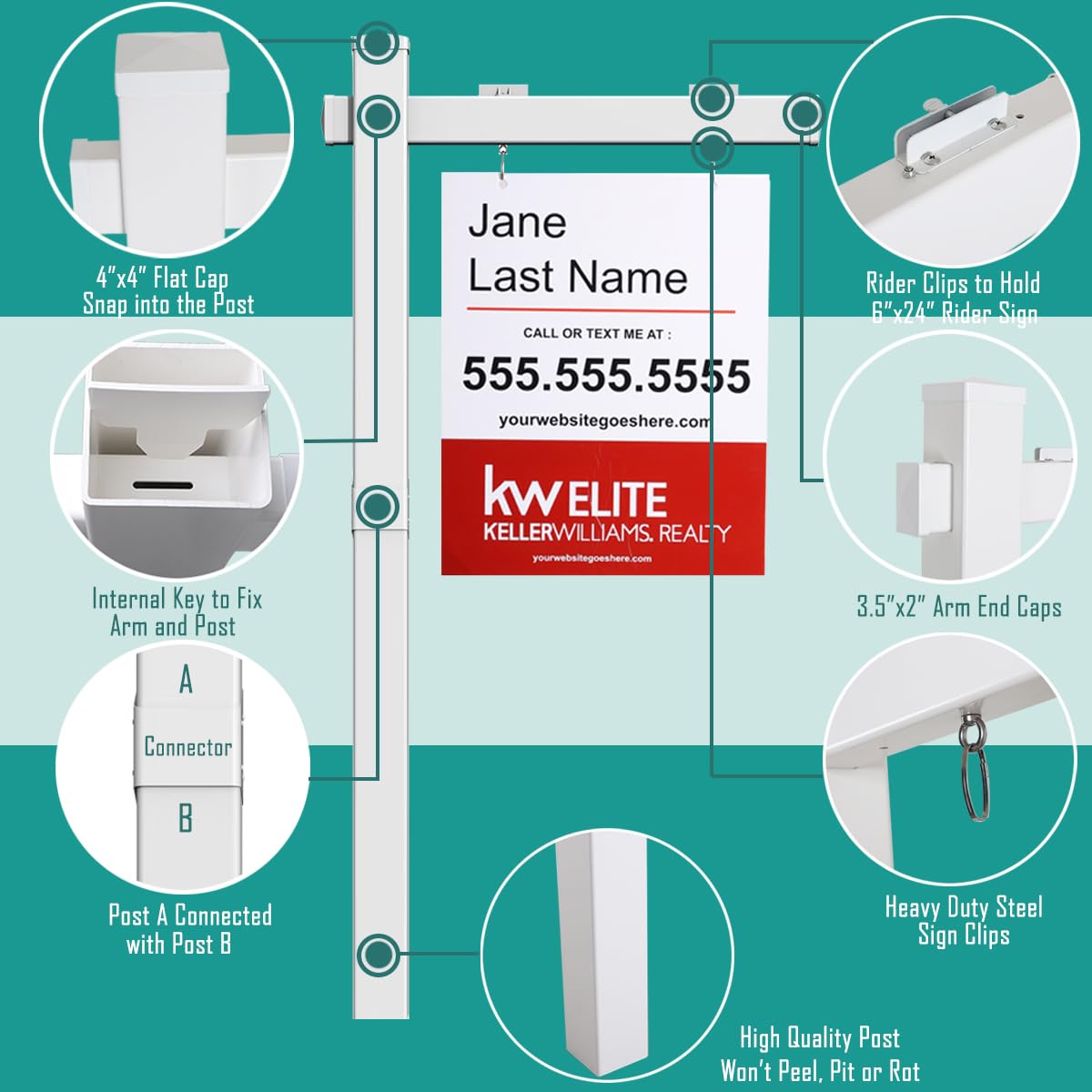 Kdgarden conjunto de tapones y clips incluidos para montaje rápido y seguro