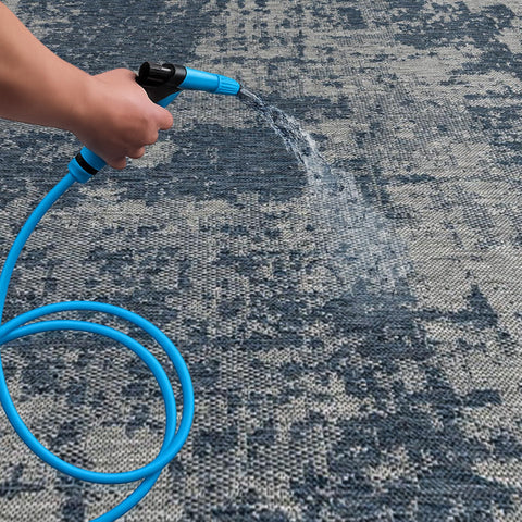 Keen Home Design alfombra 3x5 junto a mano para comparar tamaño y facilidad de manejo
