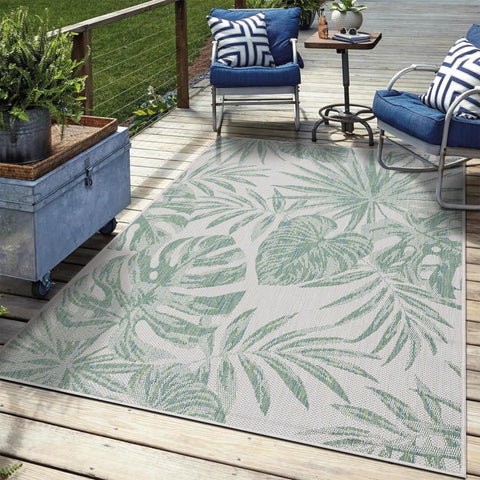 Keen Home Design vista frontal de la alfombra exterior, aspecto acogedor