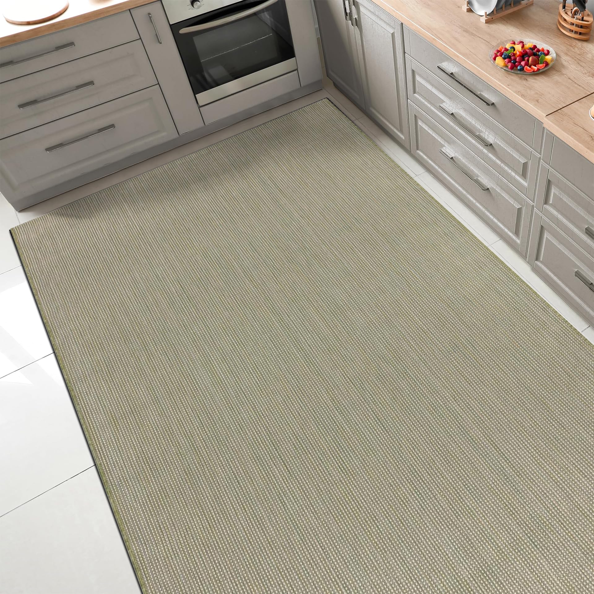 Keen Home Design alfombra colocada en patio con muebles, mejora la estética exterior
