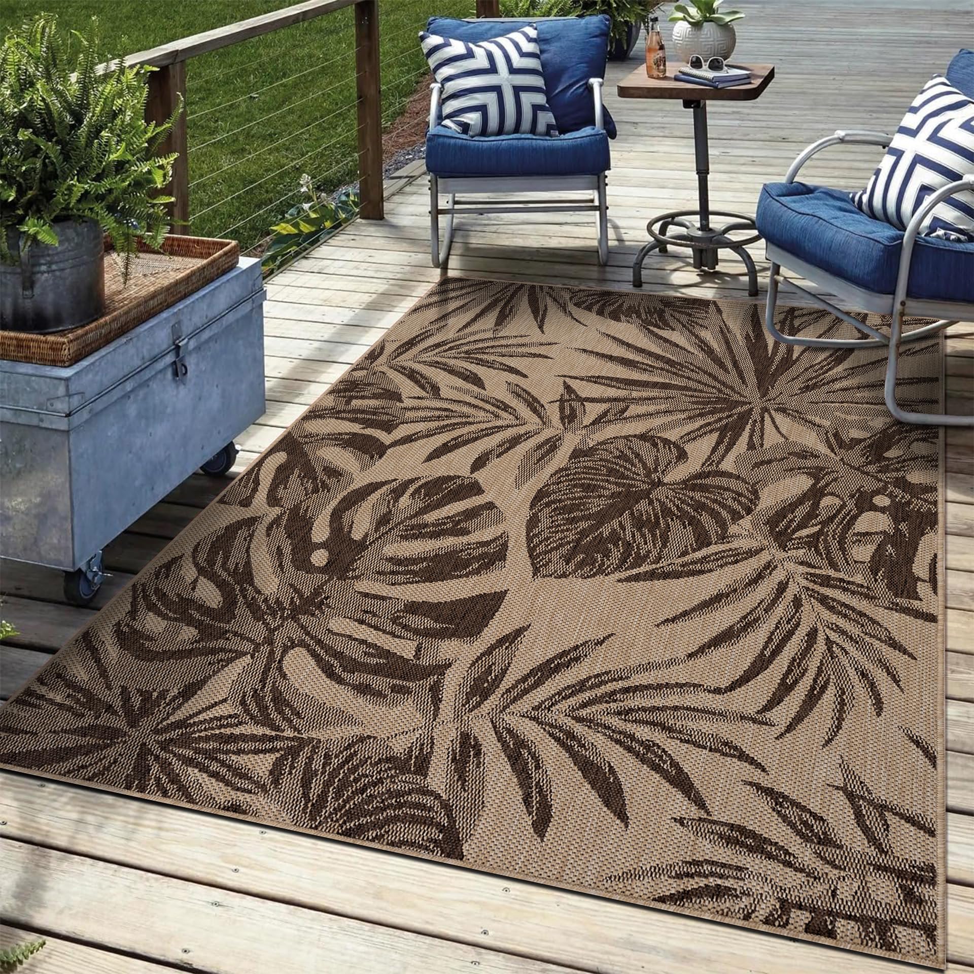 Keen Home Design alfombra 3x5 vista frontal resistente al agua
