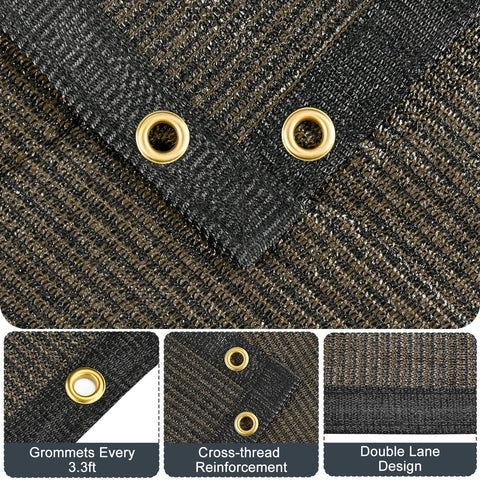 Kesfitt primer plano de la textura HDPE, durabilidad y bloqueo UV efectivos