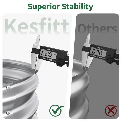 Kesfitt vista lateral ovalada mostrando acceso cómodo y diseño sin esquinas