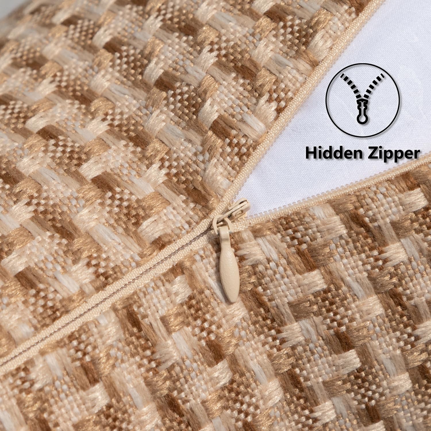 K KEVIN TEXTILE cierre invisible facilita reemplazo rápido del relleno