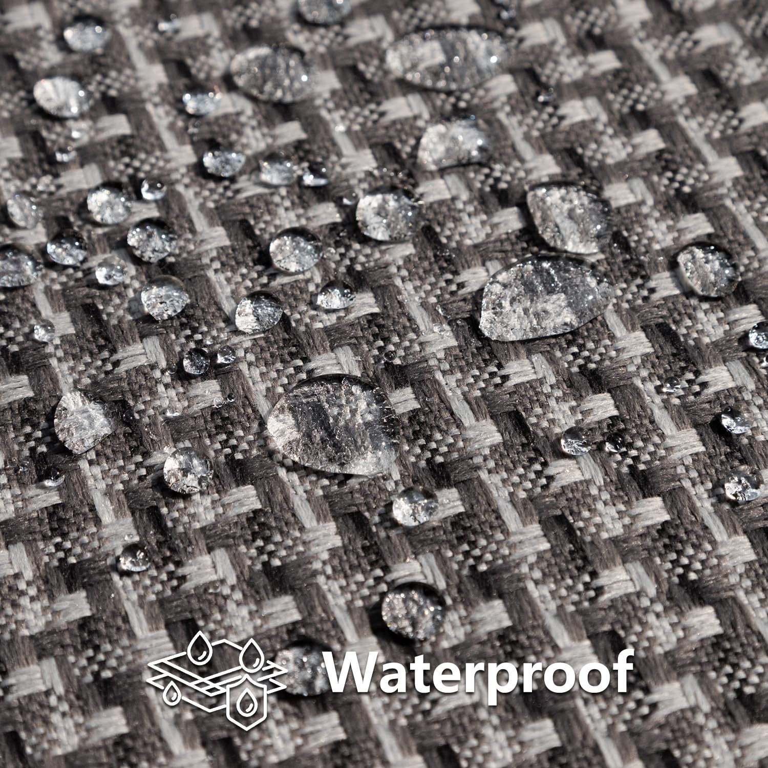 K KEVIN TEXTILE textura de poliéster con recubrimiento PU, repelente al agua