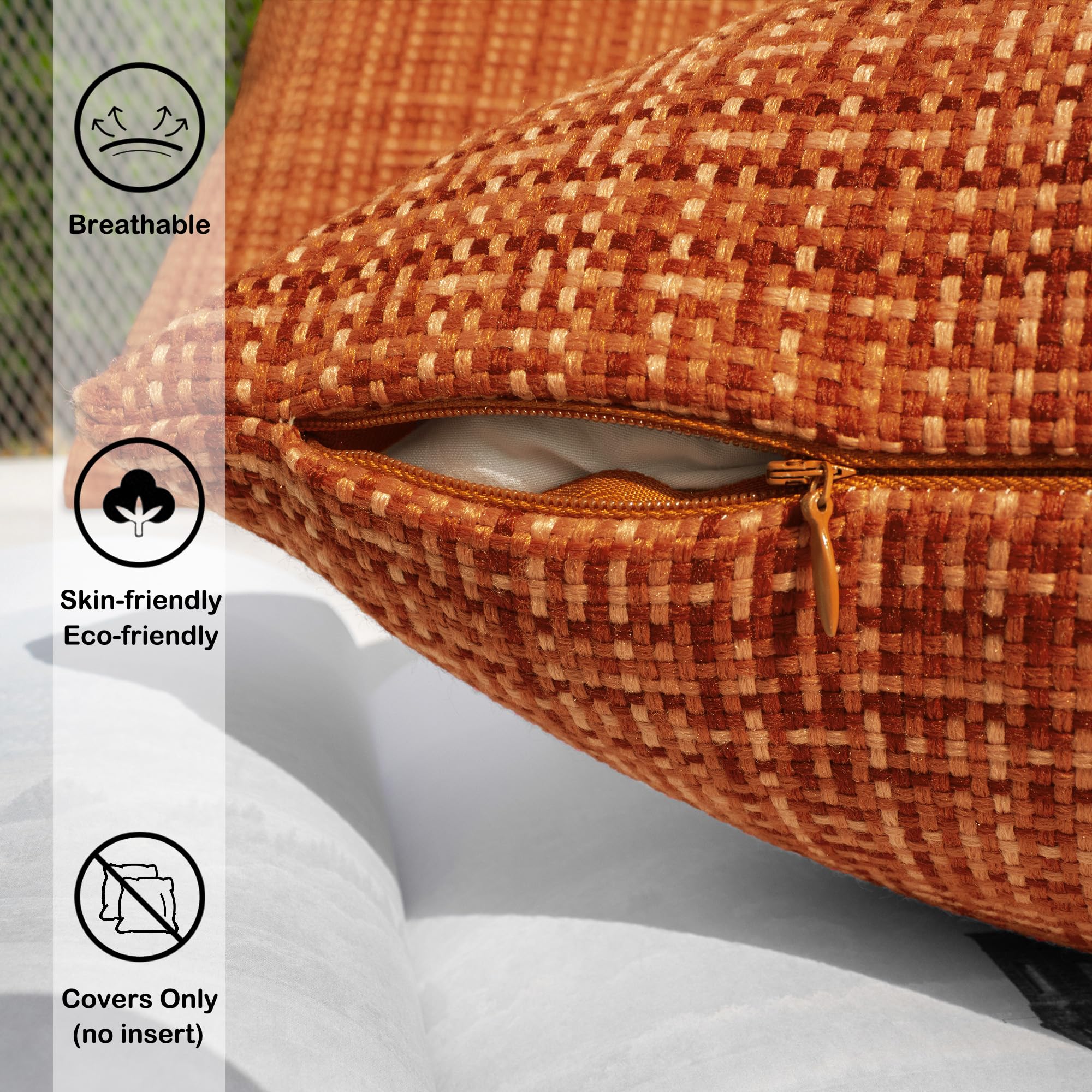 Kevin Textile funda en silla de patio mostrando resistencia al exterior