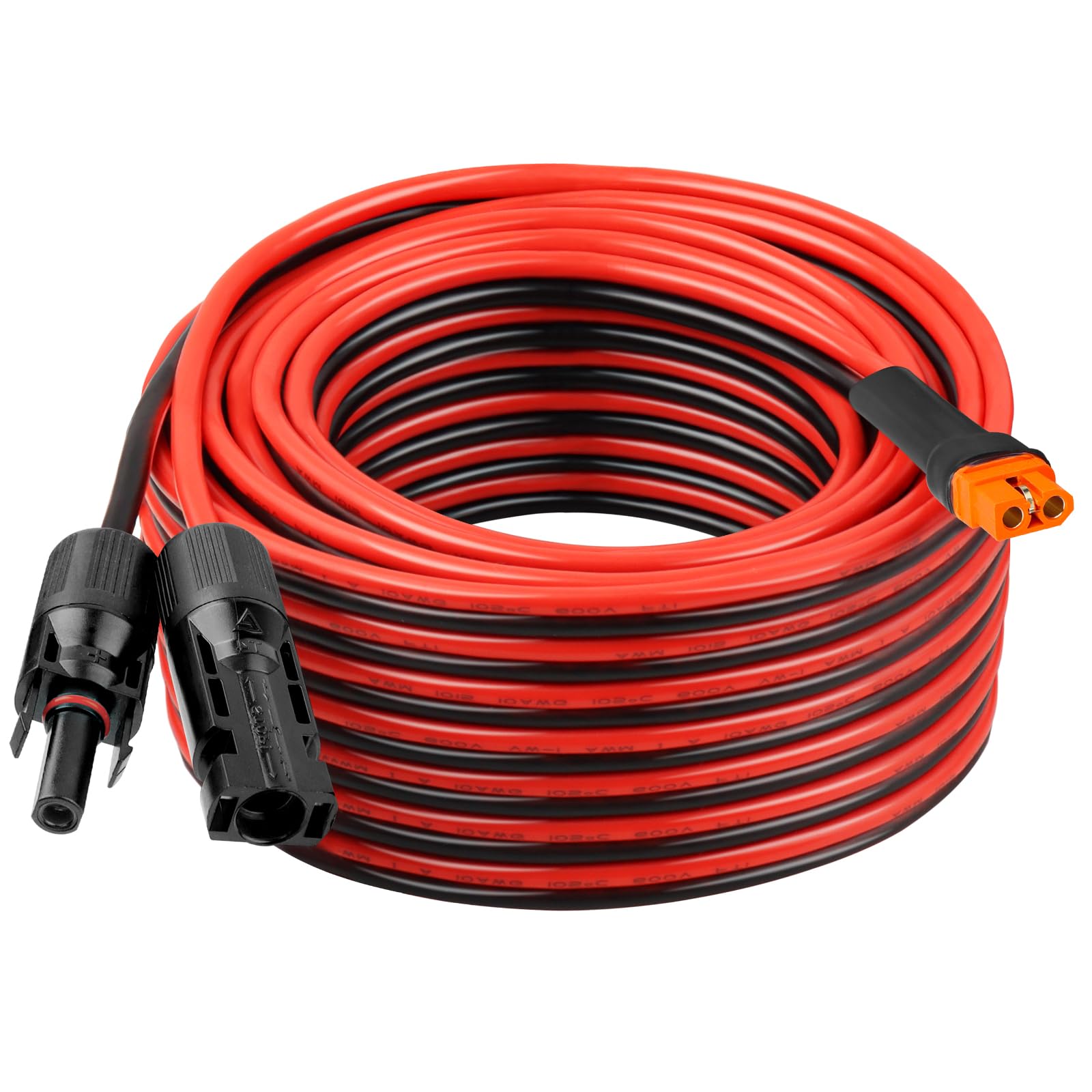 Kimbluth vista frontal del cable XT60i mostrando conexión segura y duradera