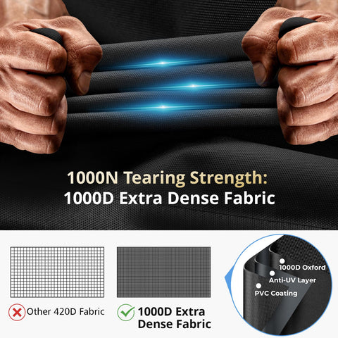 KINGLY textura 1000D primer plano resistencia al desgarre