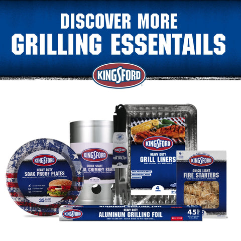 Kingsford caja abierta con 32 rollos lista para varias salidas