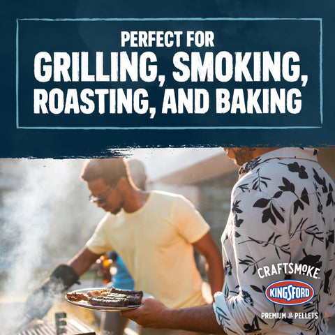 Kingsford Craftsmoke hickory enfatizando sabor profundo y controlado