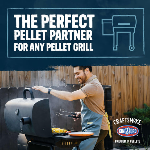 Kingsford Craftsmoke en parrilla en uso aporta humo equilibrado al alimento