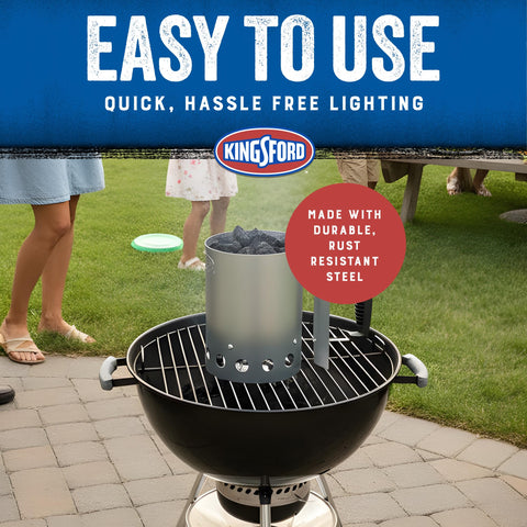 Kingsford escudo térmico en primer plano protegiendo contra el calor