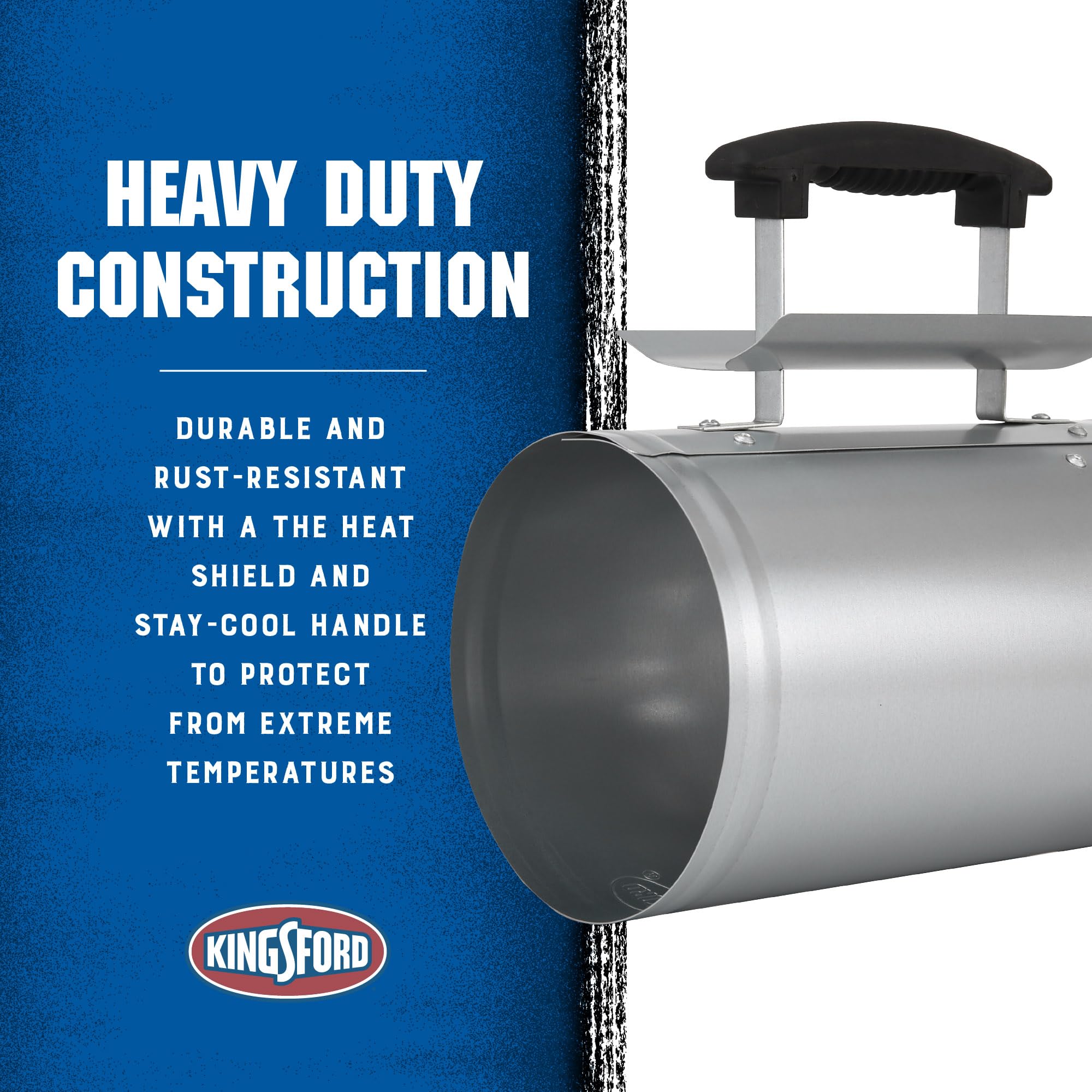 Kingsford vertido controlado de brasas con mango y protector térmico