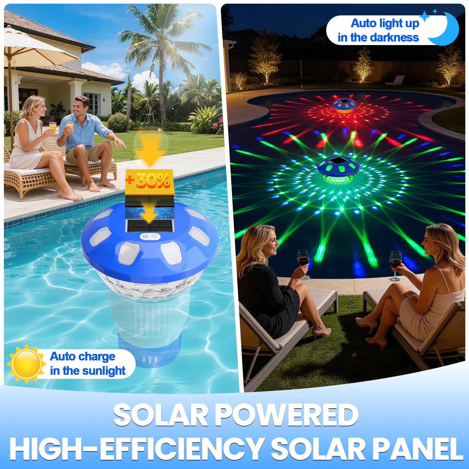 KingSom detalle del panel solar, recarga eficiente durante el día