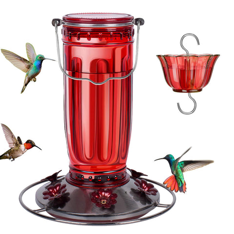 Kingsyard comedero frontal seis puertos, mejora la observación de colibríes